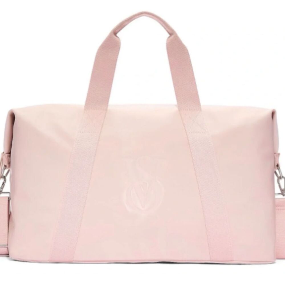 Victoria’s Secret Baby Pink VS Logo Weekender Tote Travel Bag NWT Overnight Bag